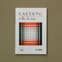capa tipografia caderno toalha de mesa nº6