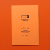 serrote caderno sortido laranja